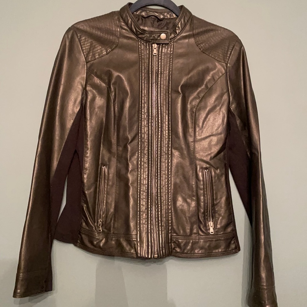 Faux leather jacket